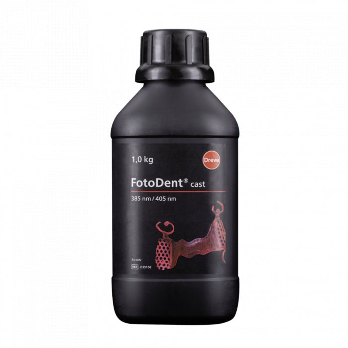 Dreve - FotoDent® cast 385/405 nm - 1.0kg Bottle, Red Transparent